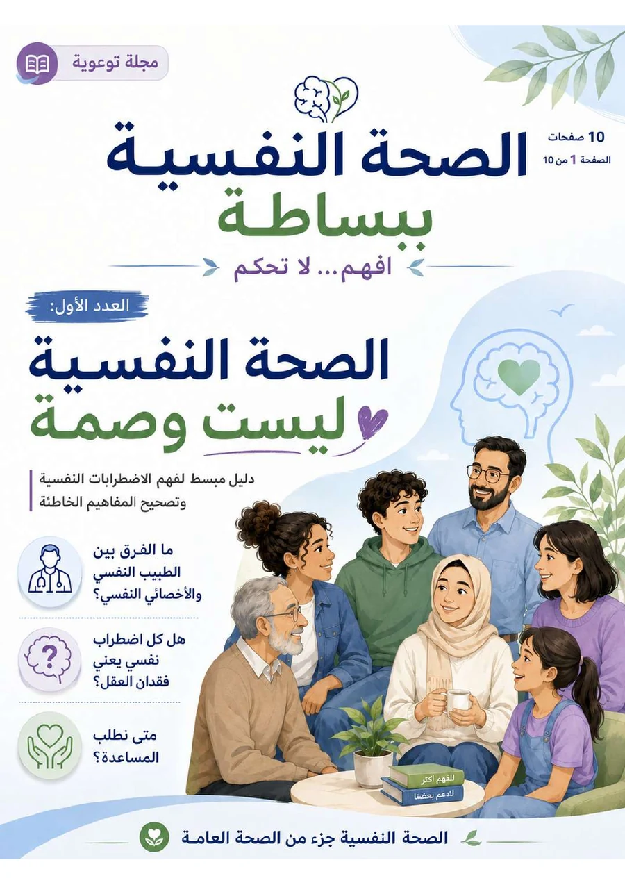 غلاف مجلة الصحة النفسية ببساطة